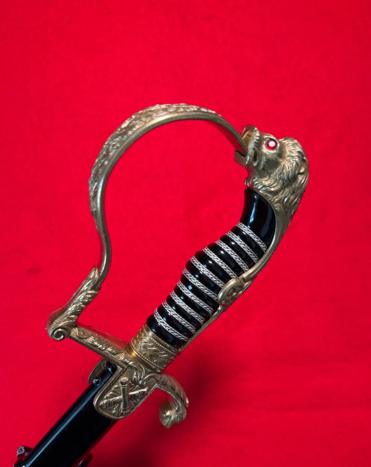 German Imperial Lion Head Sword by Holler - View 19