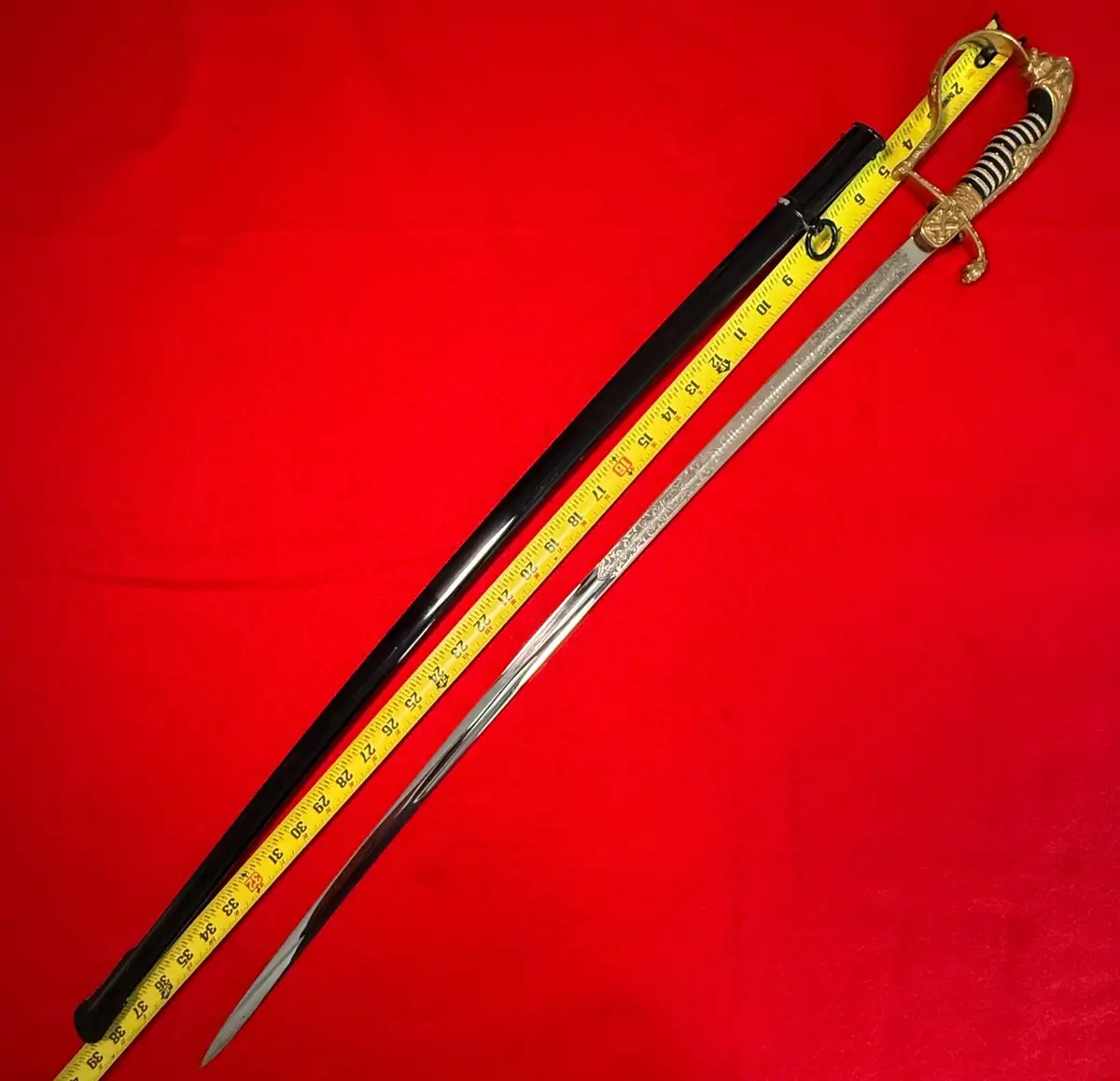 German Imperial Lion Head Sword by Holler alternate view