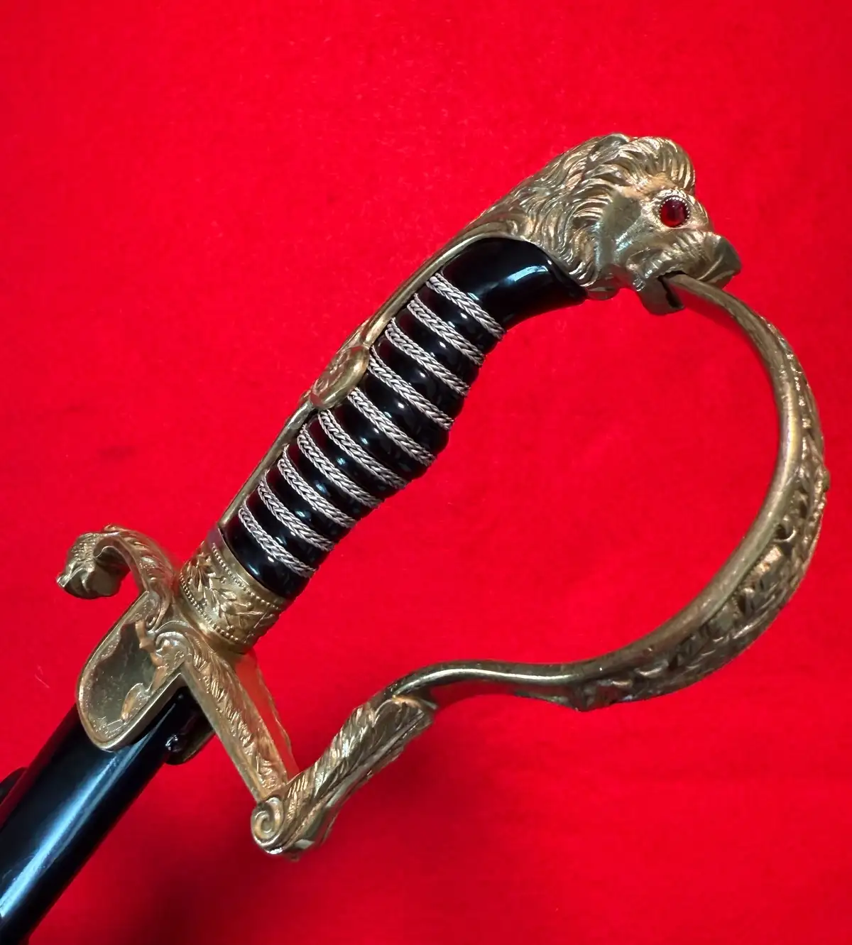 German Imperial Lion Head Sword by Holler - View 21