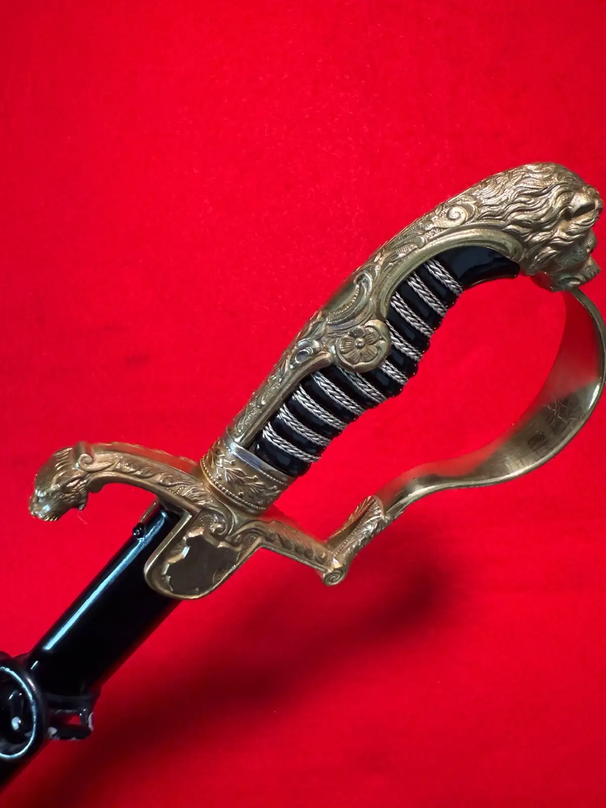 German Imperial Lion Head Sword by Holler - View 22