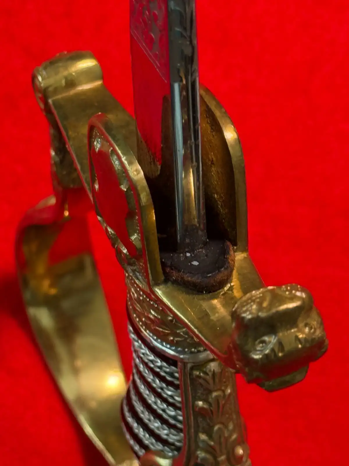 German Imperial Lion Head Sword by Holler - View 24