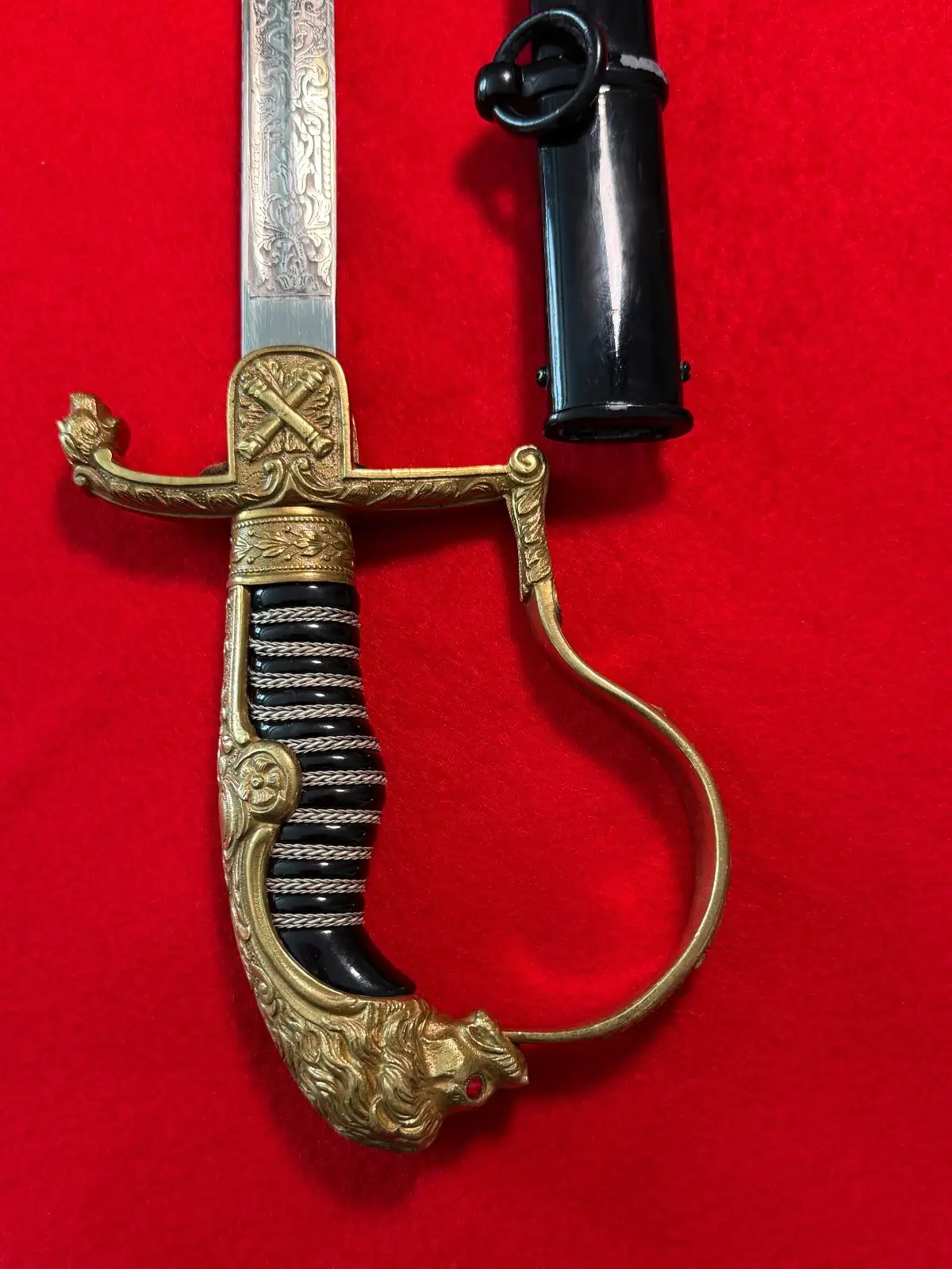German Imperial Lion Head Sword by Holler - View 7