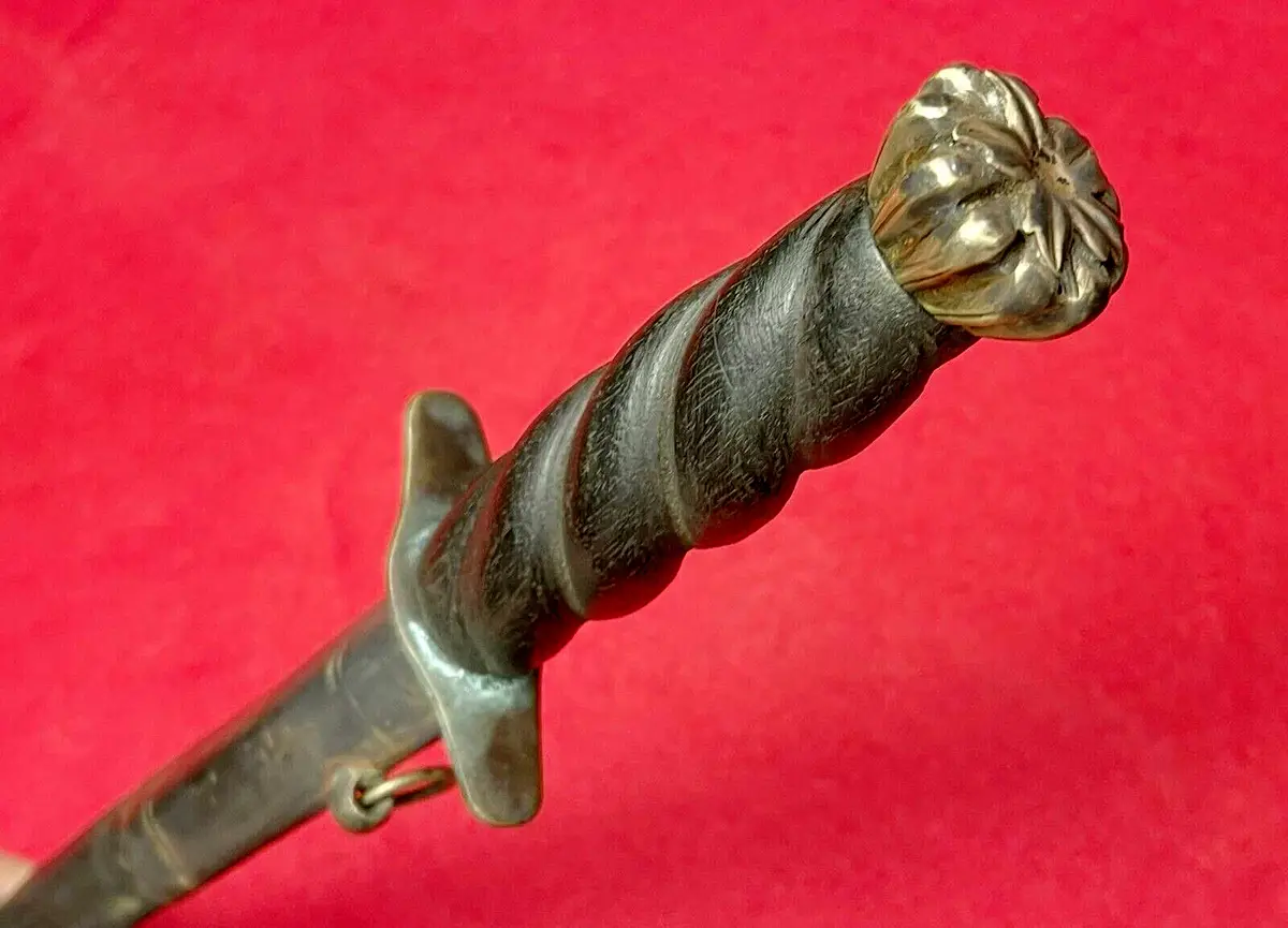 Antique American Revolution Large Naval Dagger (1700s) - 10