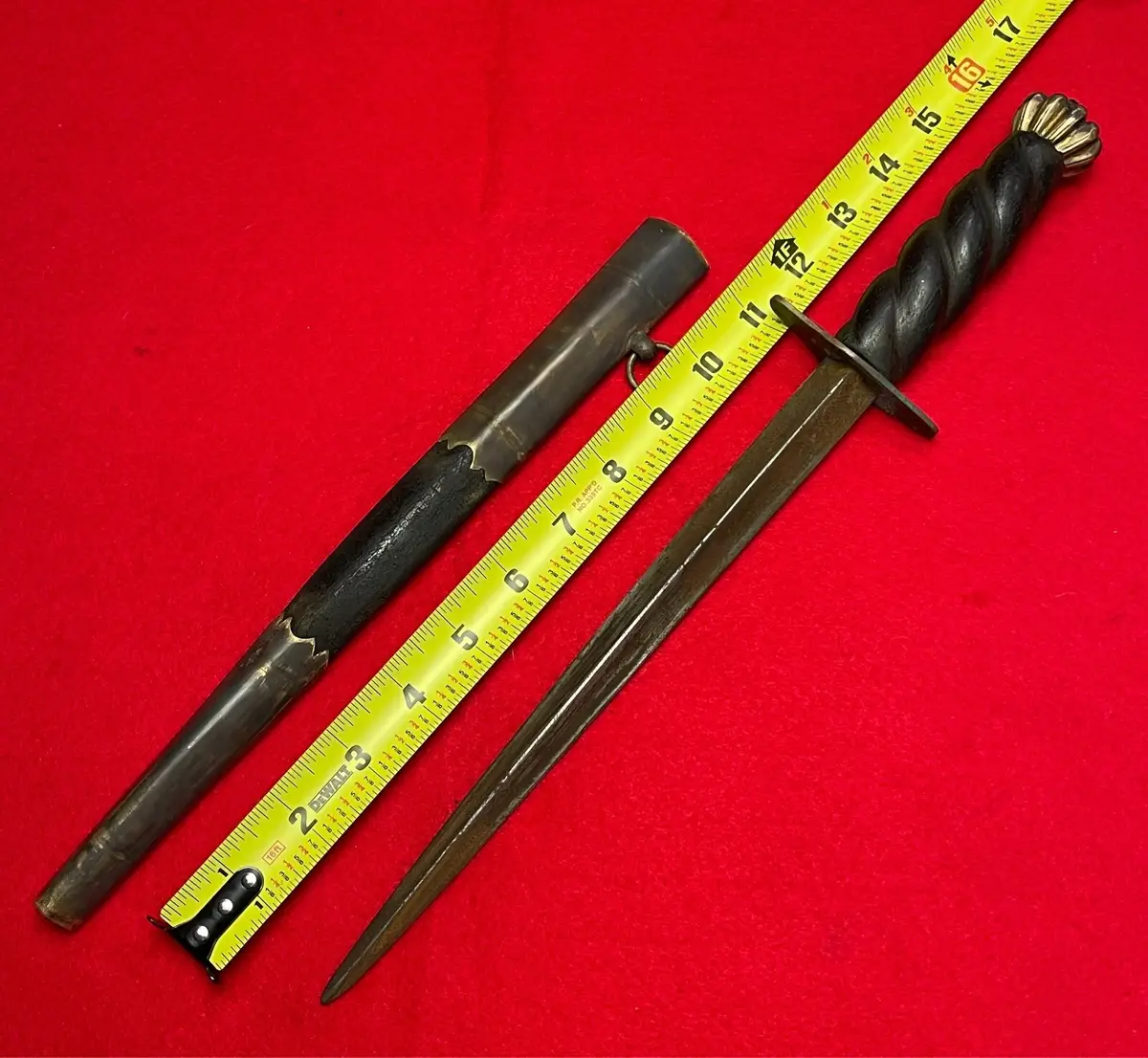 Antique American Revolution Large Naval Dagger (1700s) - 2