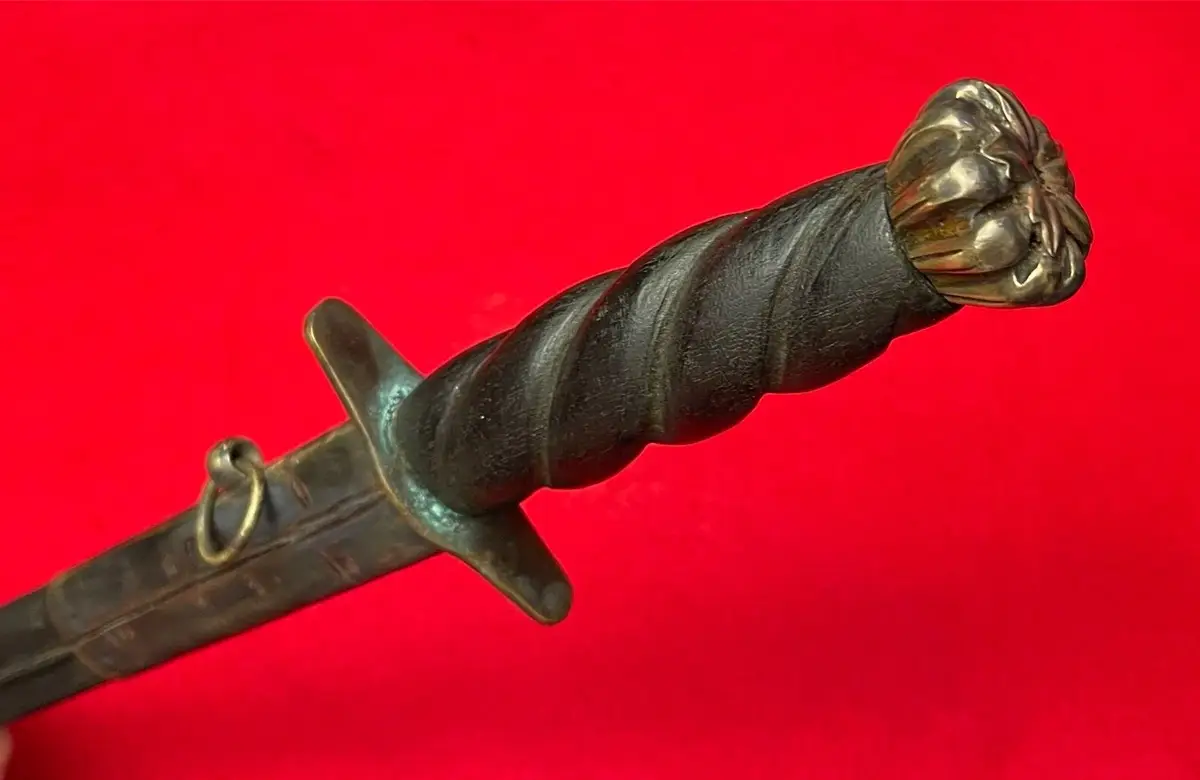 Antique American Revolution Large Naval Dagger (1700s) - 6
