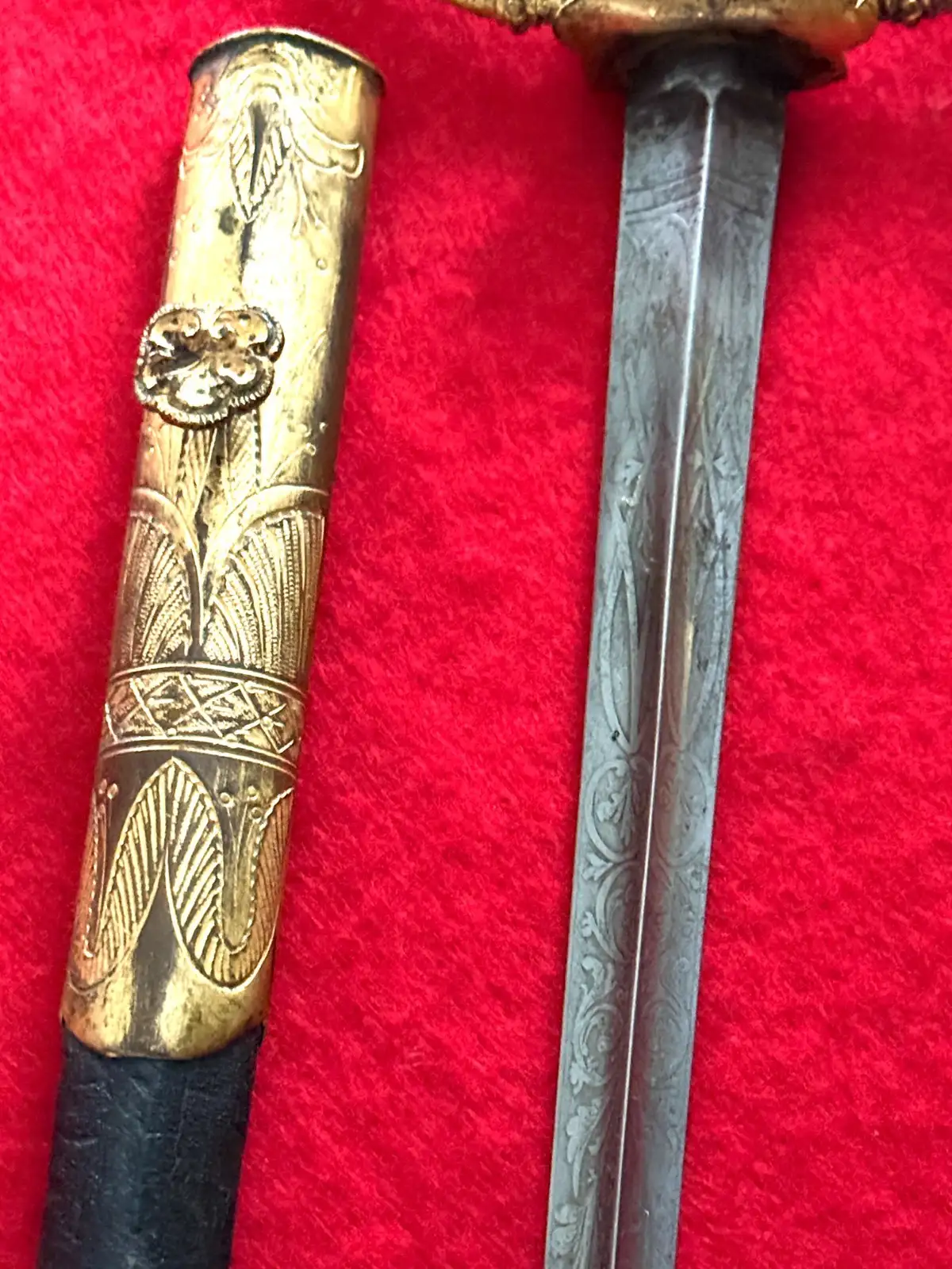 Irish 19th Century Gilded Court Sword - View 10