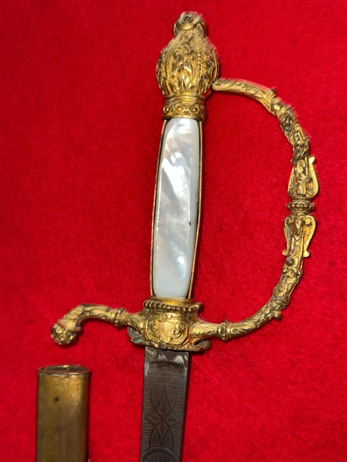 Irish 19th Century Gilded Court Sword - View 21