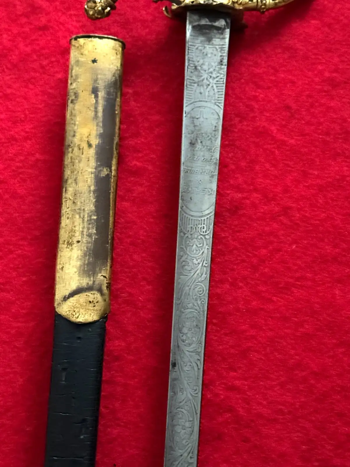 Irish 19th Century Gilded Court Sword - View 6