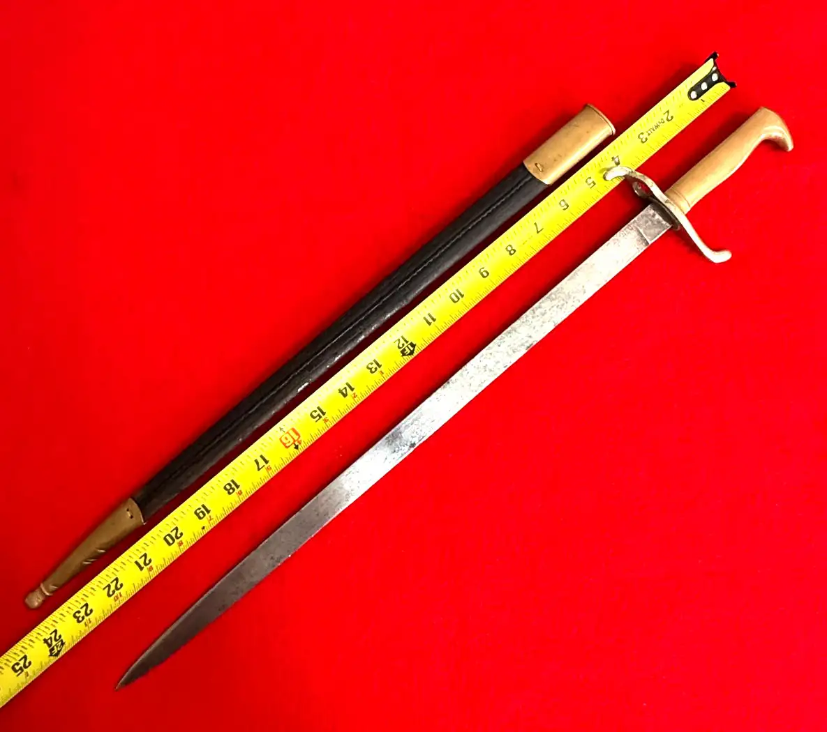 Original German WW1 M1871 Dress Bayonet alternate view