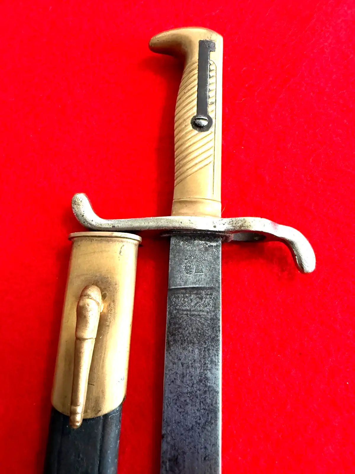 Original German WW1 M1871 Dress Bayonet - View 9