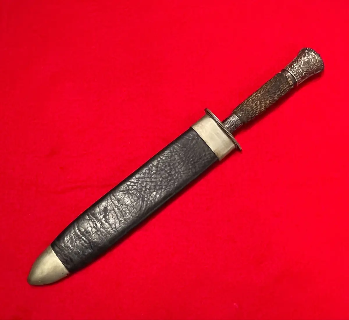 RARE Combat Knife & Scabbard by HB & H NORFOLK SHEFFIELD - 1