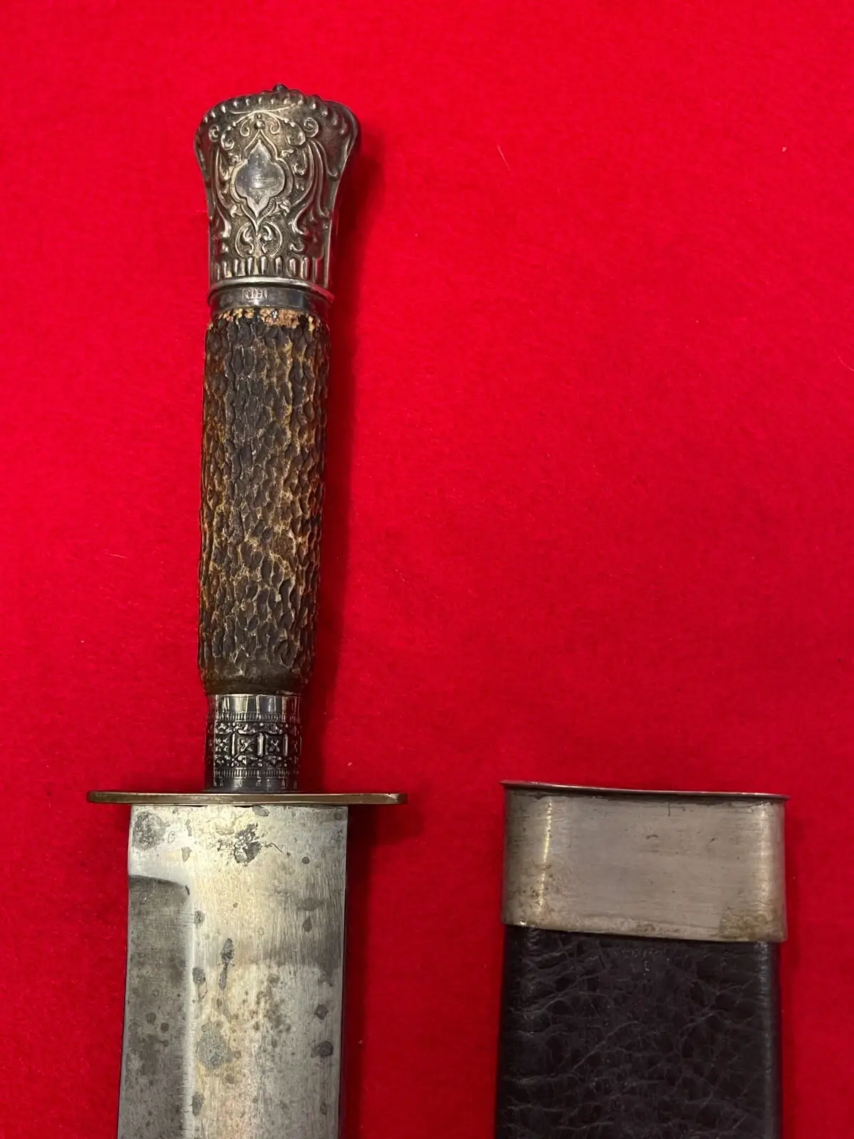 RARE Combat Knife & Scabbard by HB & H NORFOLK SHEFFIELD - 6