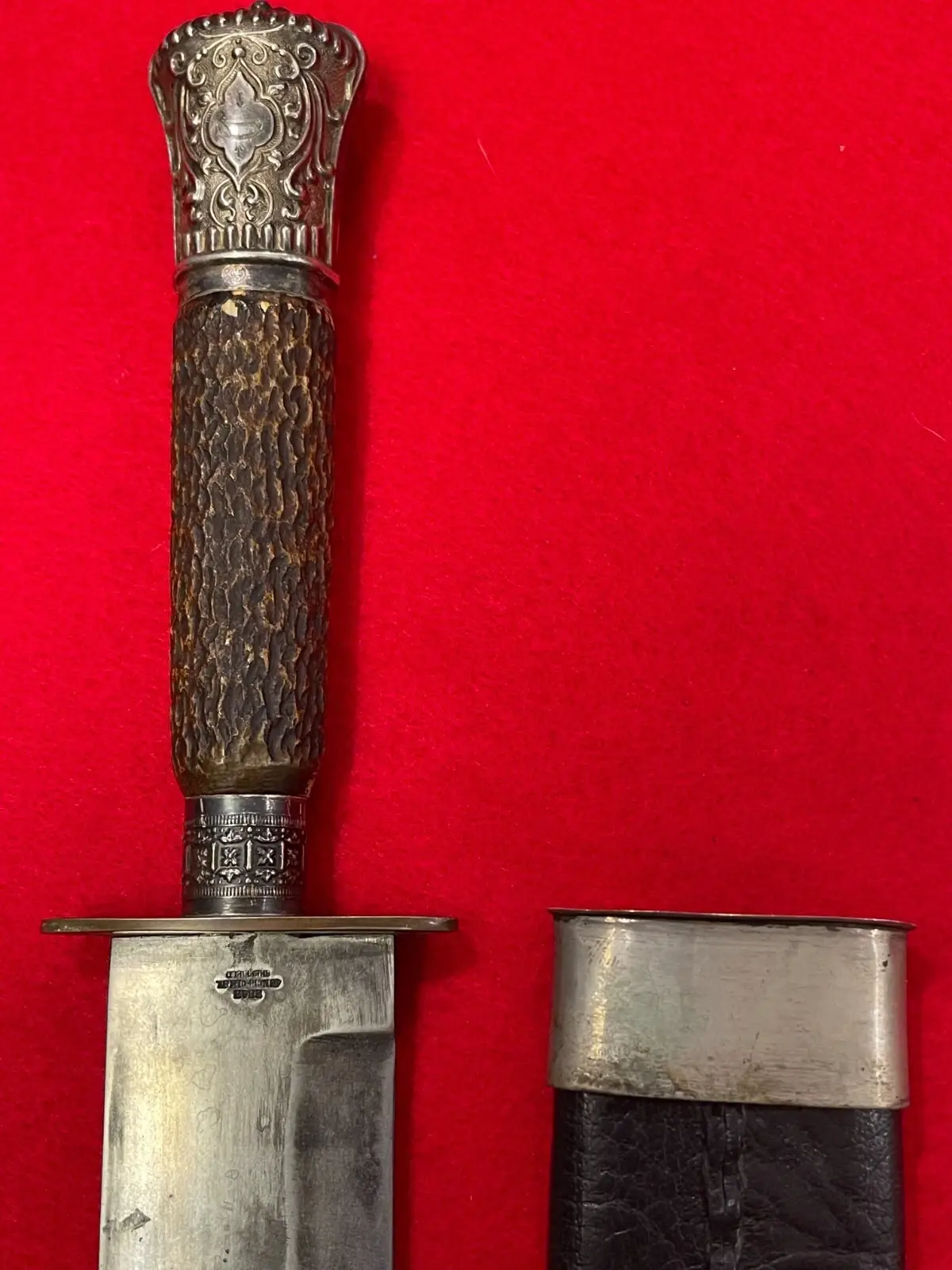 RARE Combat Knife & Scabbard by HB & H NORFOLK SHEFFIELD - 7