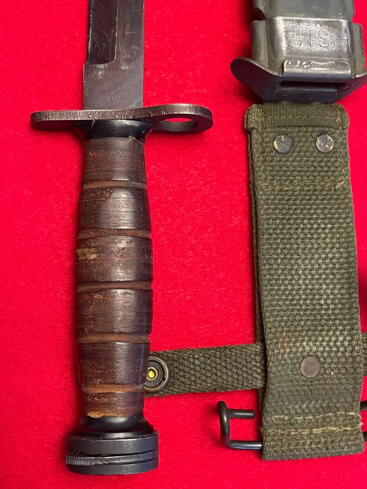 US Post-WWII Bayonet Knife with USM8 Scabbard - View 7