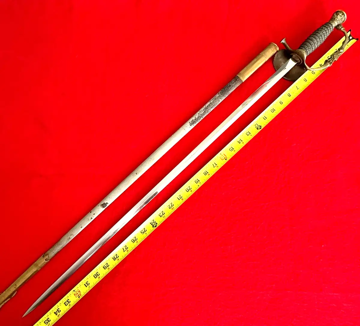 US Indian Wars M1860 Staff Officer Sword alternate view