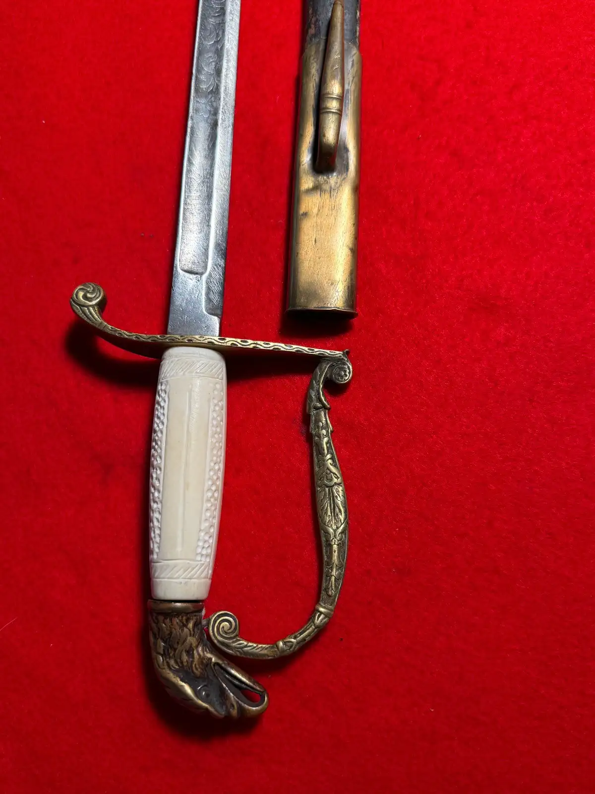 US Pre-Civil War M1830 Eagle Officer Sword - View 4