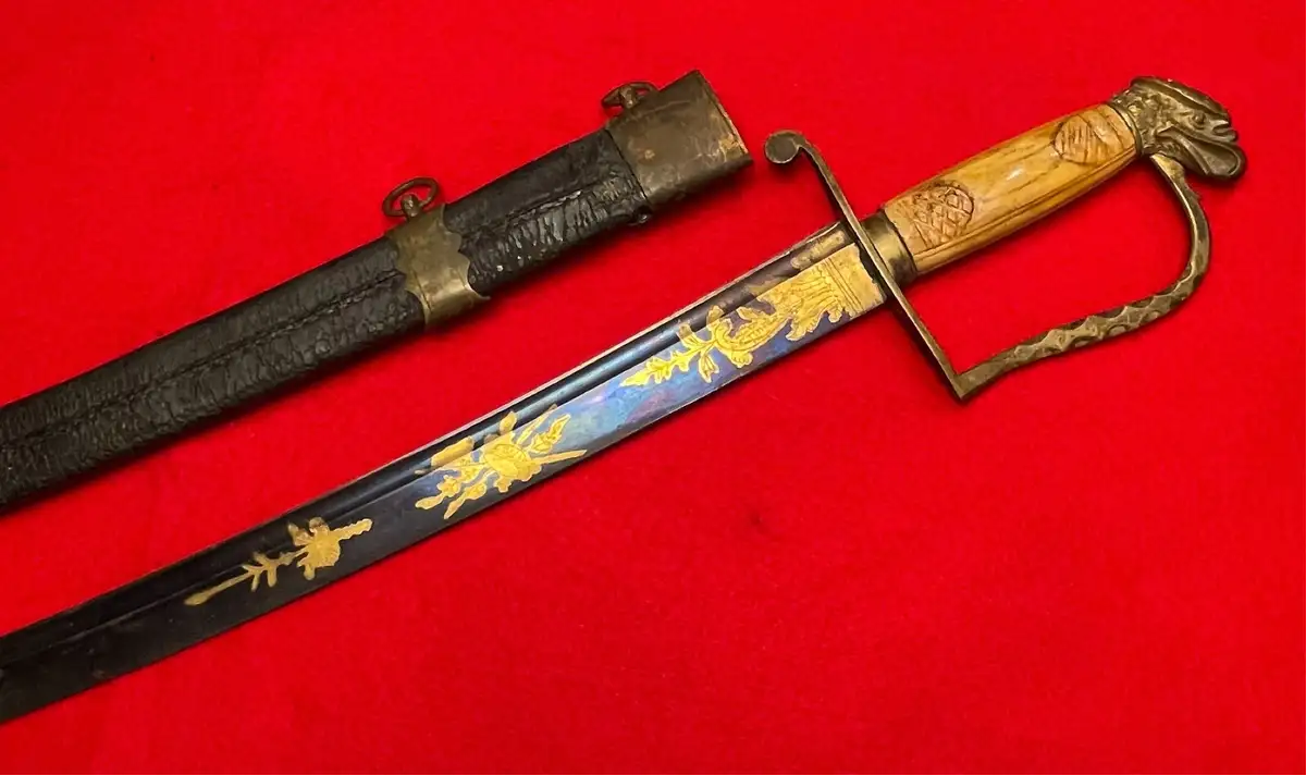 US War of 1812 Eagle Head Officer Sword alternate view