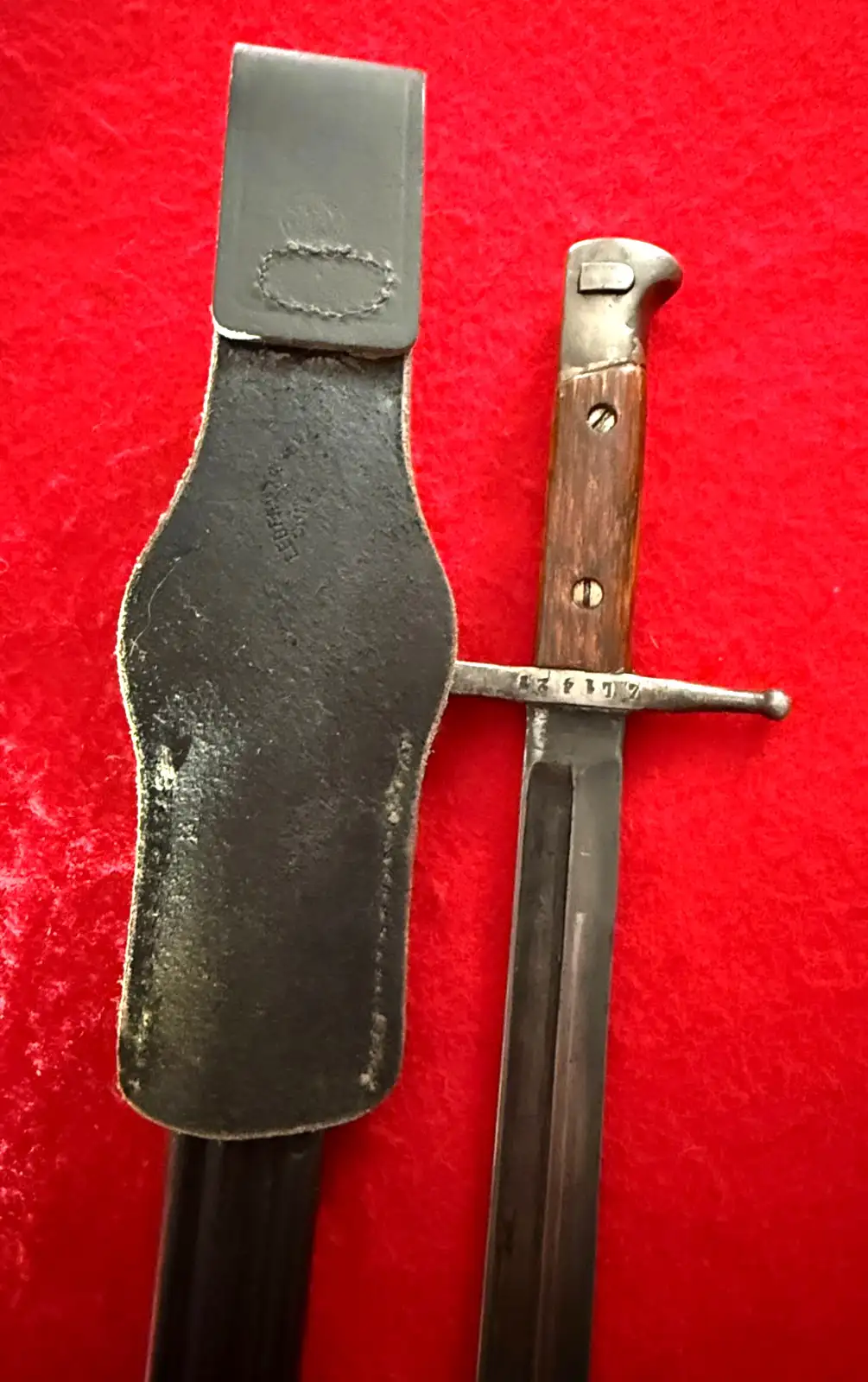 Italian WWII M1891 Carcano Bayonet with Frog - View 5