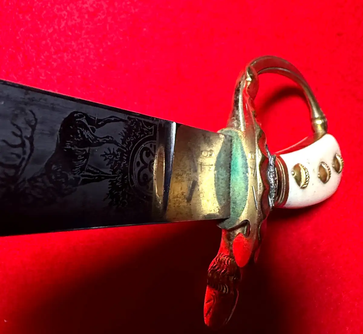 German Imperial Etched Forestry Cutlass - View 14