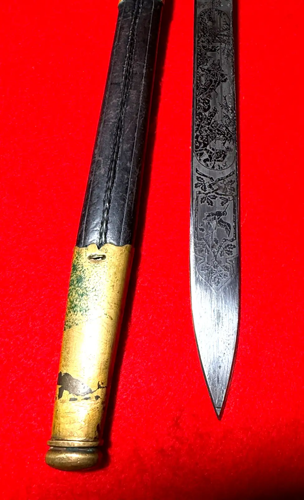German Imperial Etched Forestry Cutlass - View 7