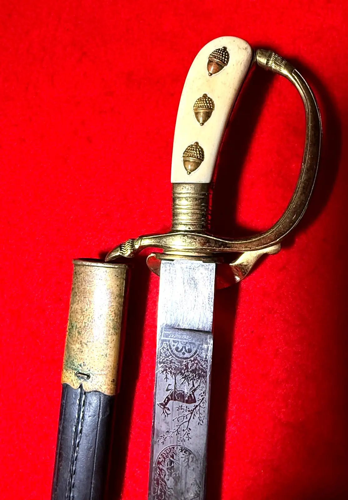German Imperial Etched Forestry Cutlass - View 9
