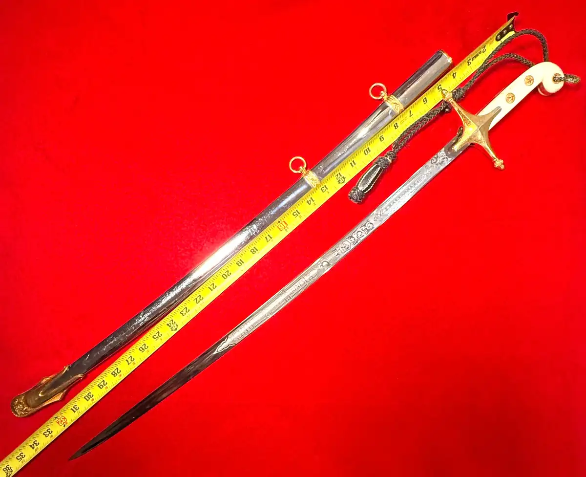 USMC Mid-20th Century Officer Sword with Knot alternate view