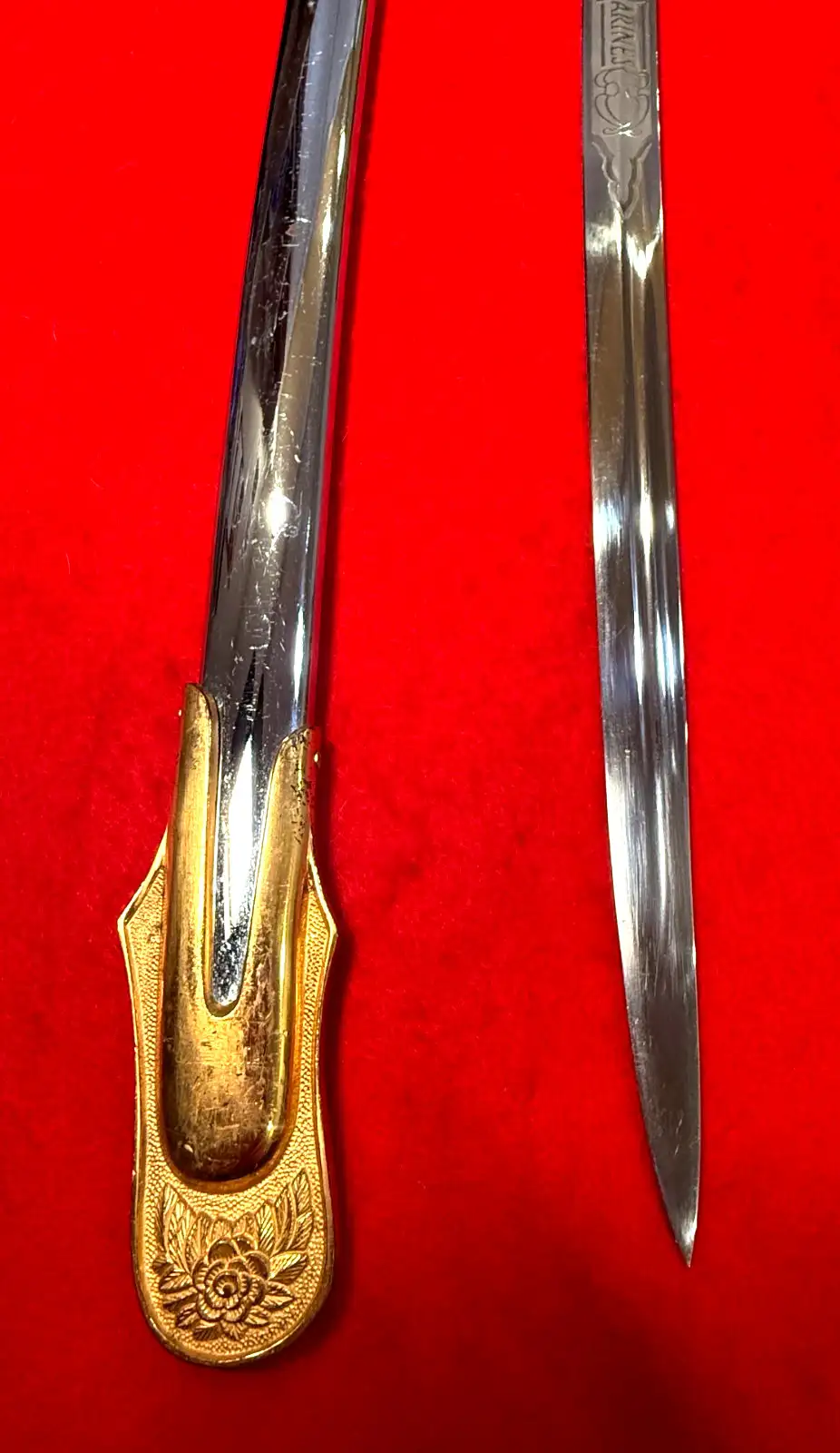 USMC Mid-20th Century Officer Sword with Knot - View 3