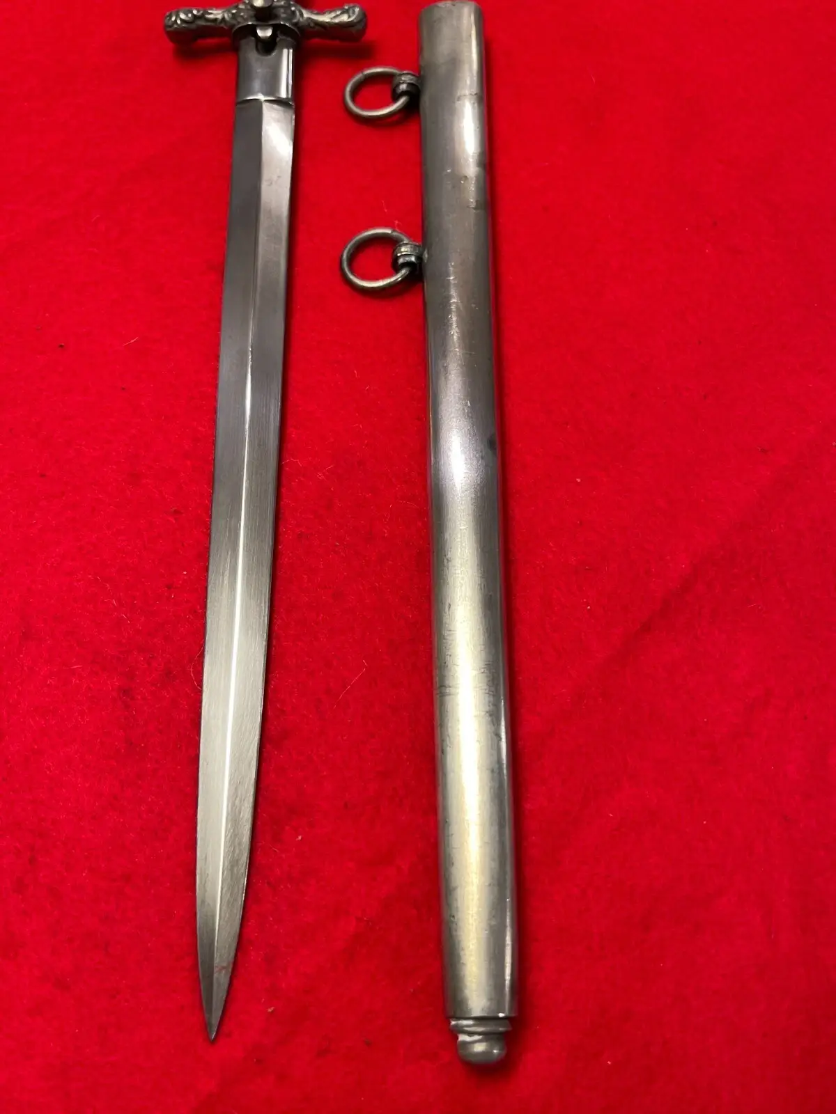 Antique Austria WW1 Navy Officer's Engraved Dagger - 4