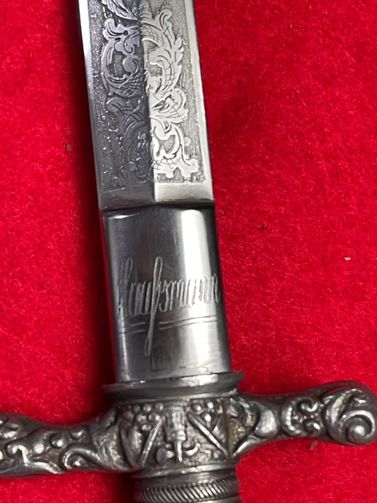 Antique Austria WW1 Navy Officer's Engraved Dagger - 7