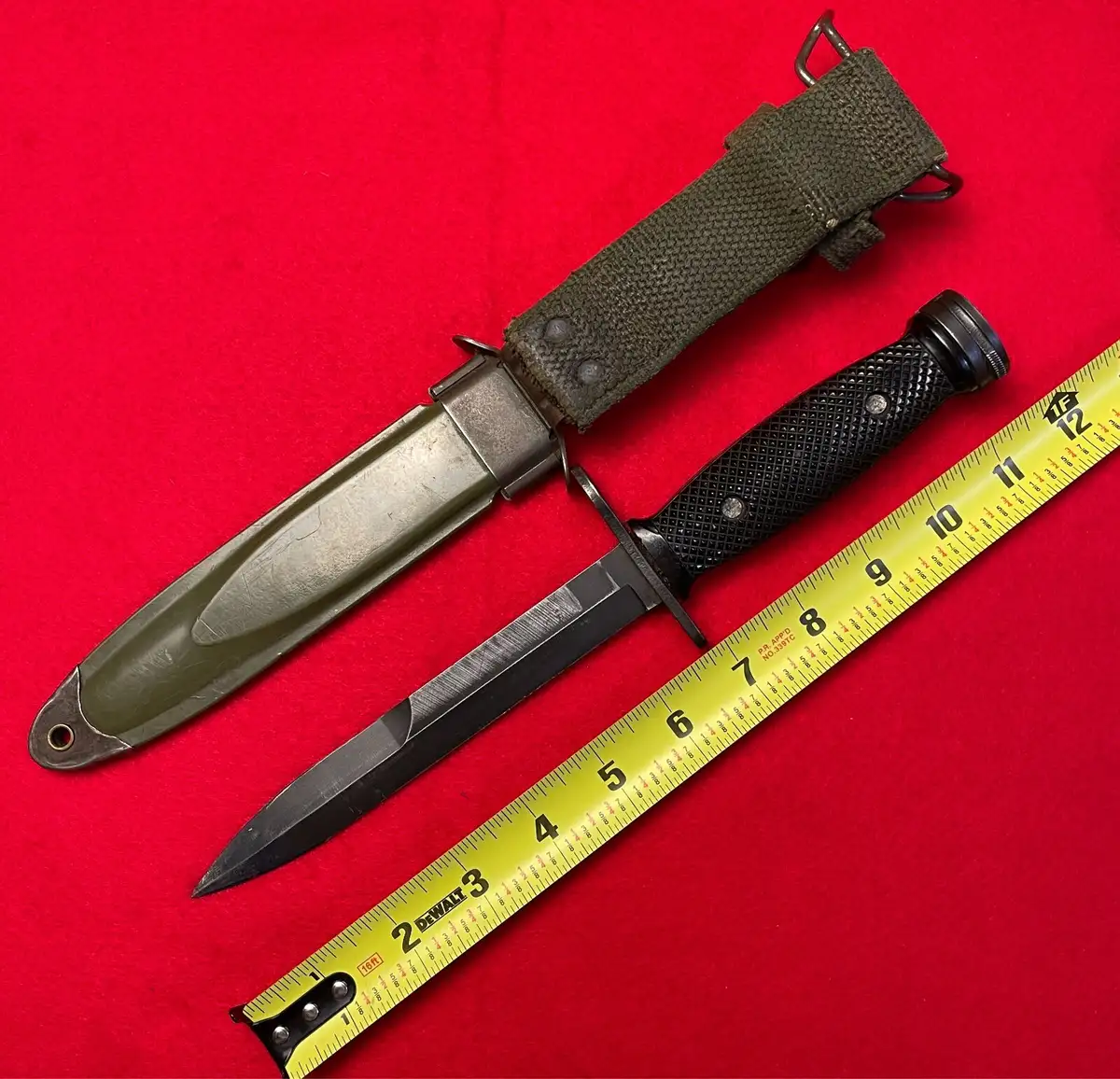 US Vietnam Era Conetta Bayonet with Scabbard - View 3