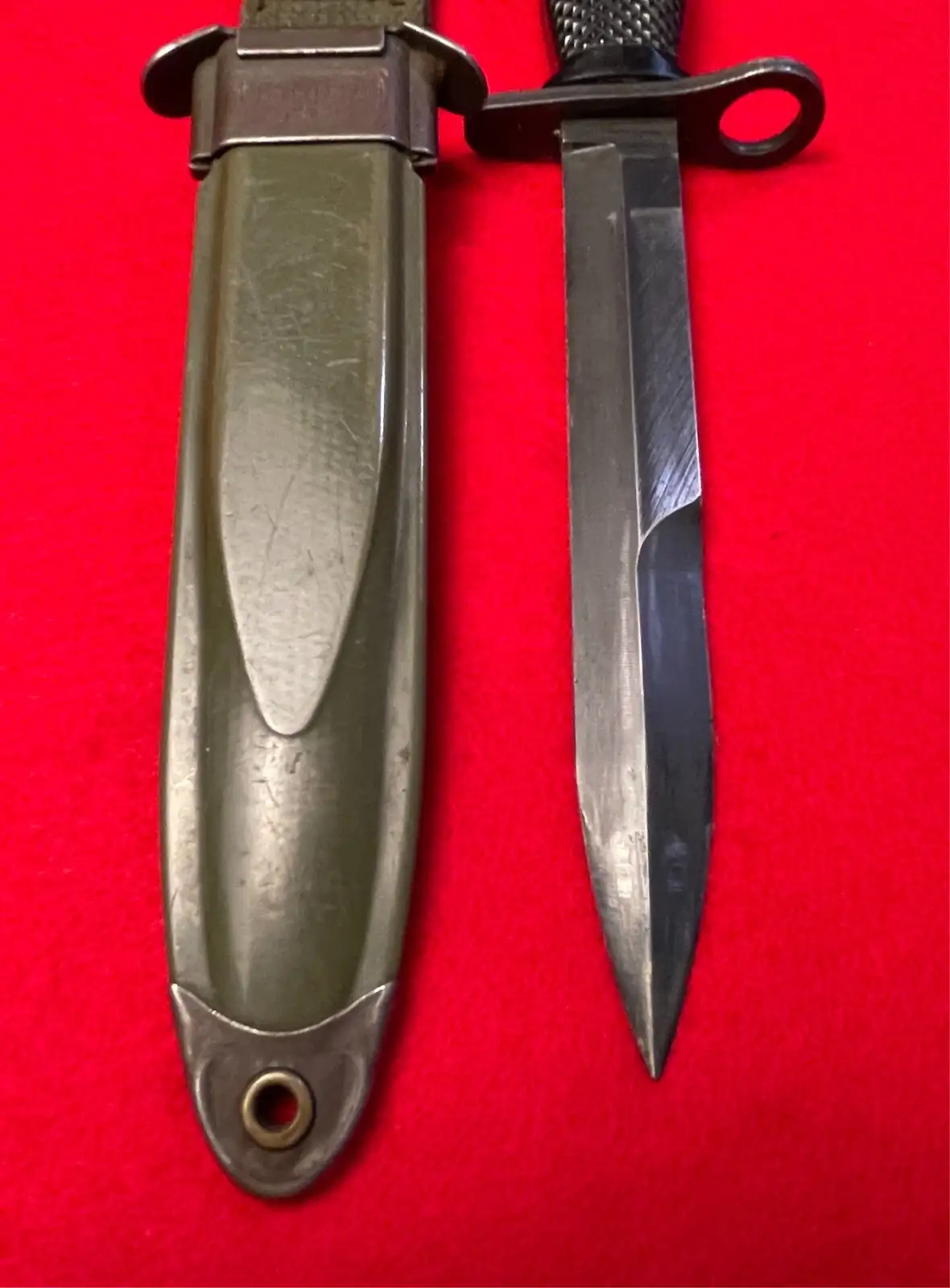 US Vietnam Era Conetta Bayonet with Scabbard - View 4