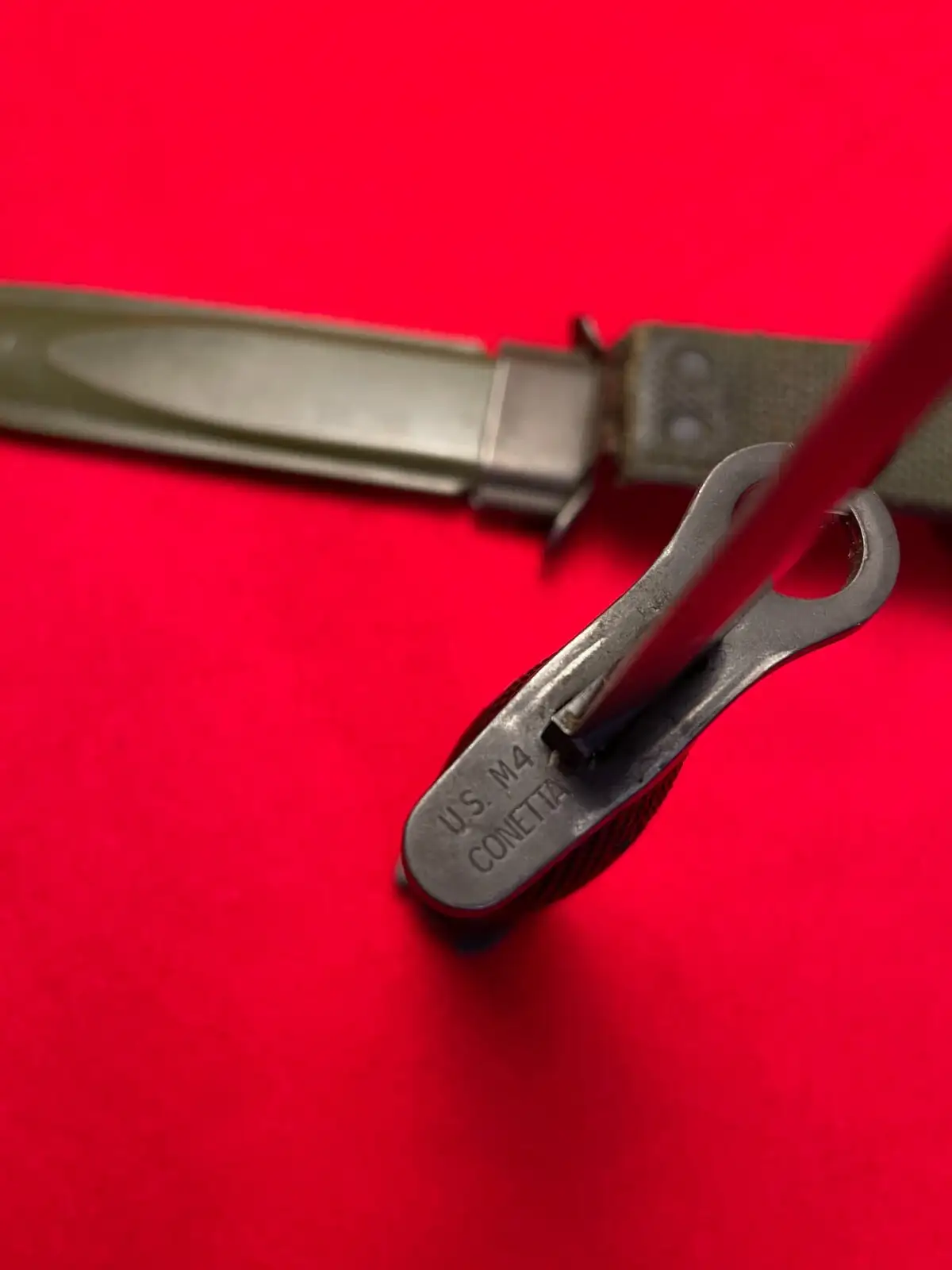 US Vietnam Era Conetta Bayonet with Scabbard - View 6