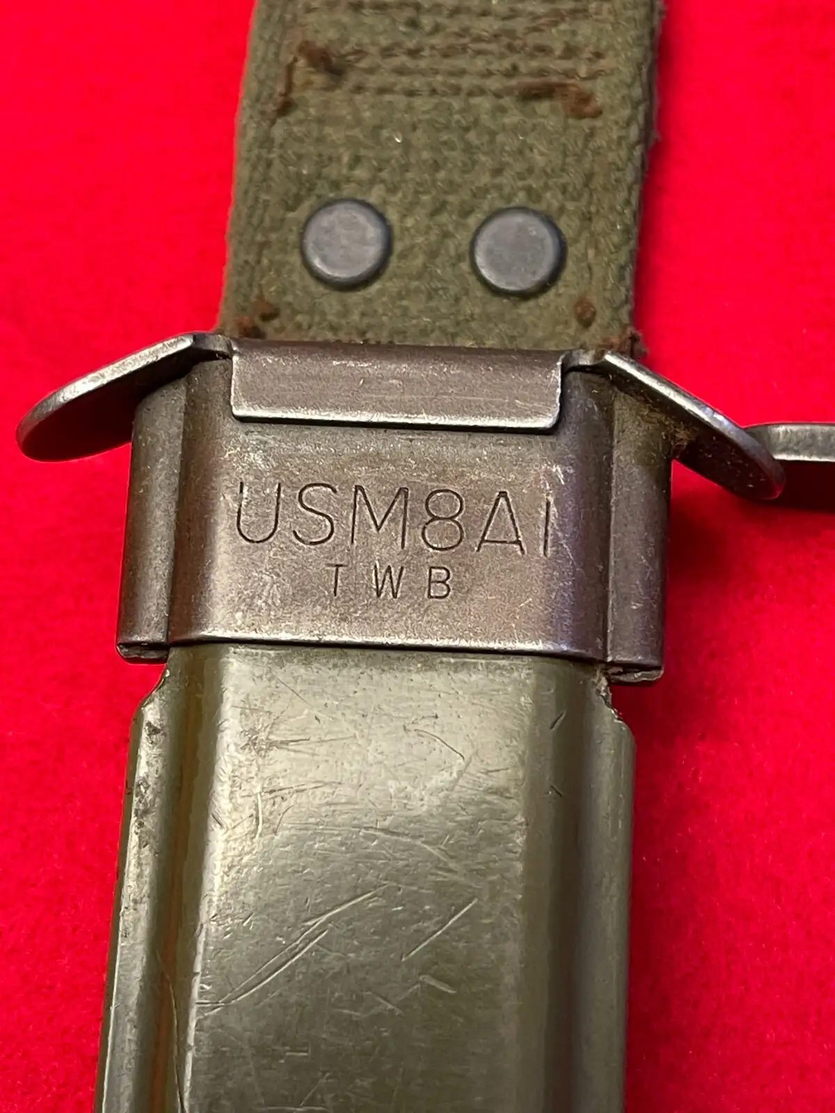 US Vietnam Era Conetta Bayonet with Scabbard - View 7