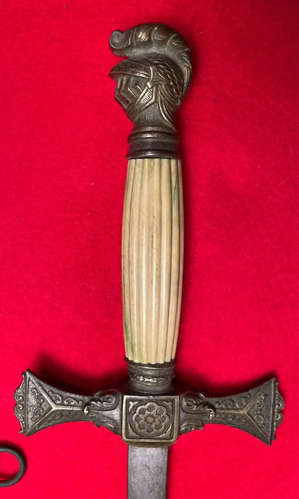 US 19th Century Masonic Knight Head Sword - View 10