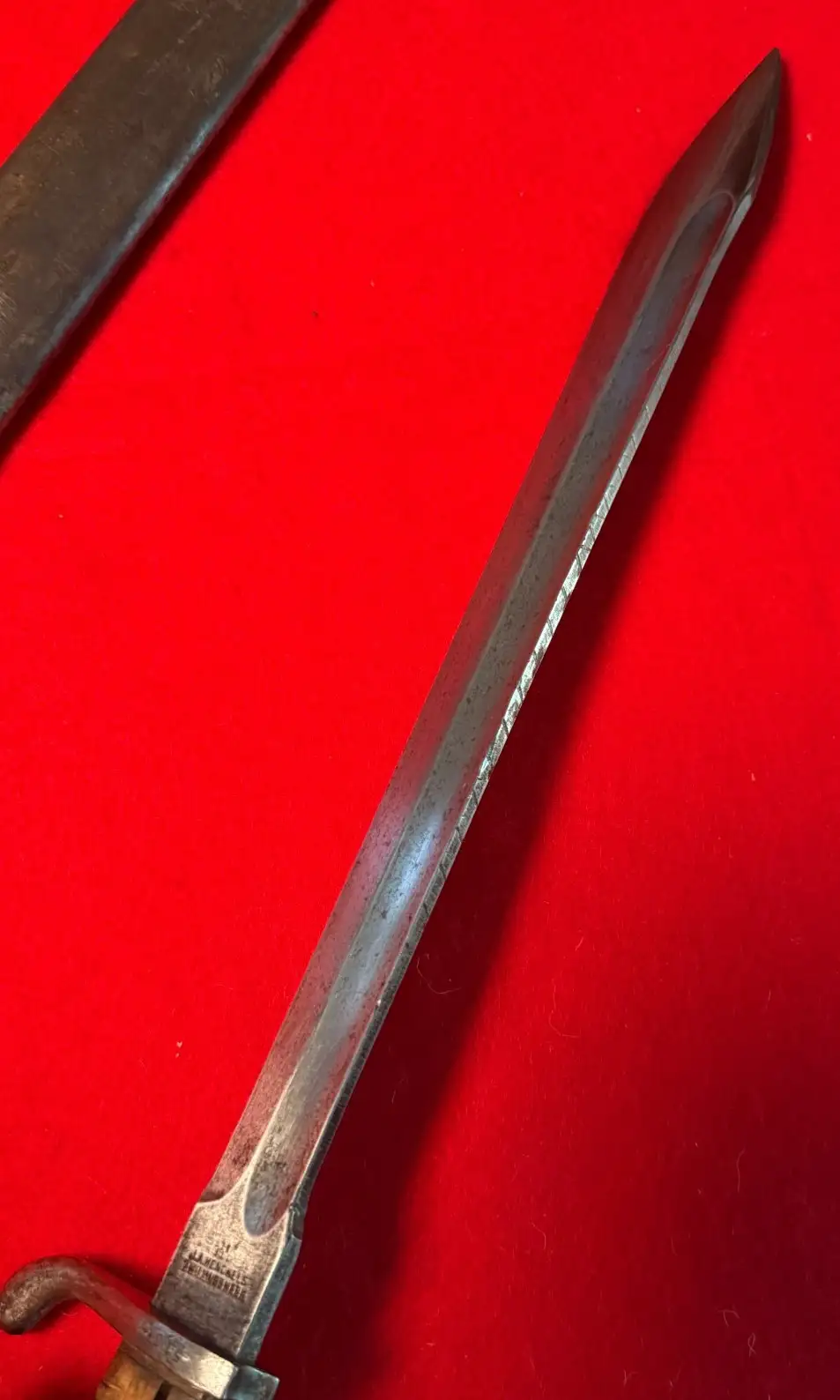 German WWI K98/05 Sawback Removed Bayonet - View 10