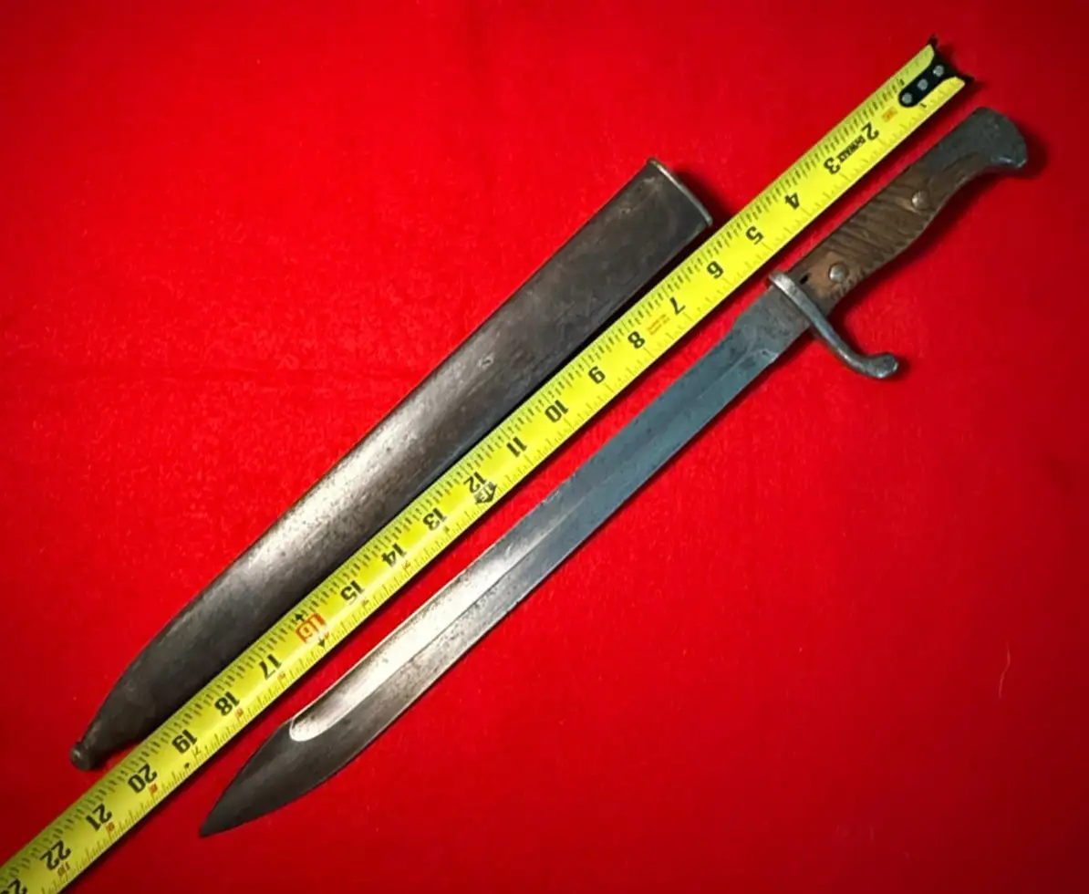 German WWI K98/05 Sawback Removed Bayonet alternate view