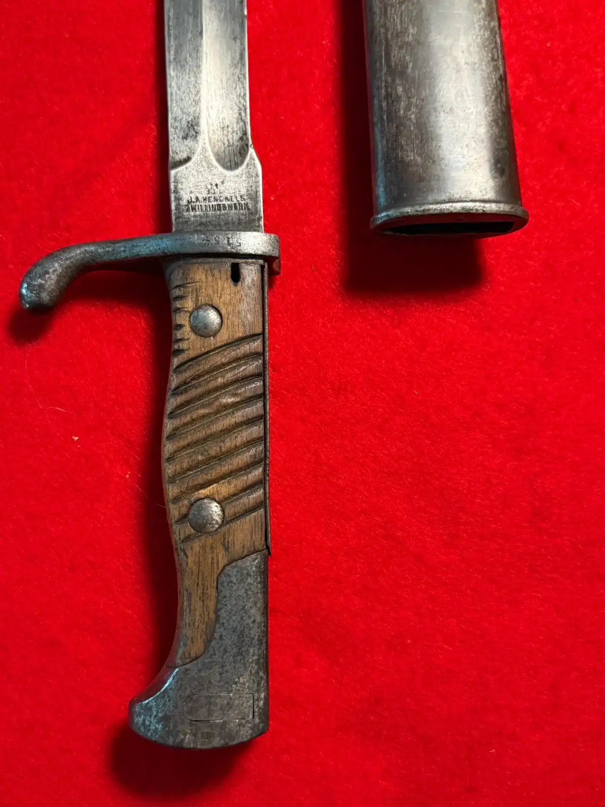 German WWI K98/05 Sawback Removed Bayonet - View 5
