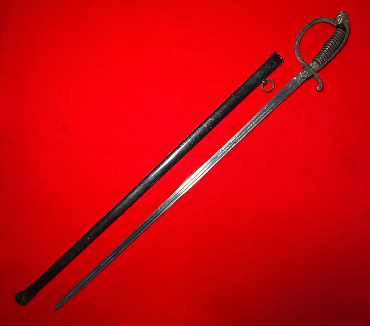 Bavarian WWI Cuirassier Officer Sword alternate view