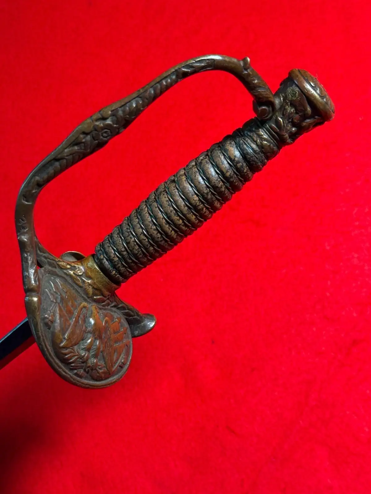 Antique Original Staff & Field Officer's Sword With Scabbard - 12