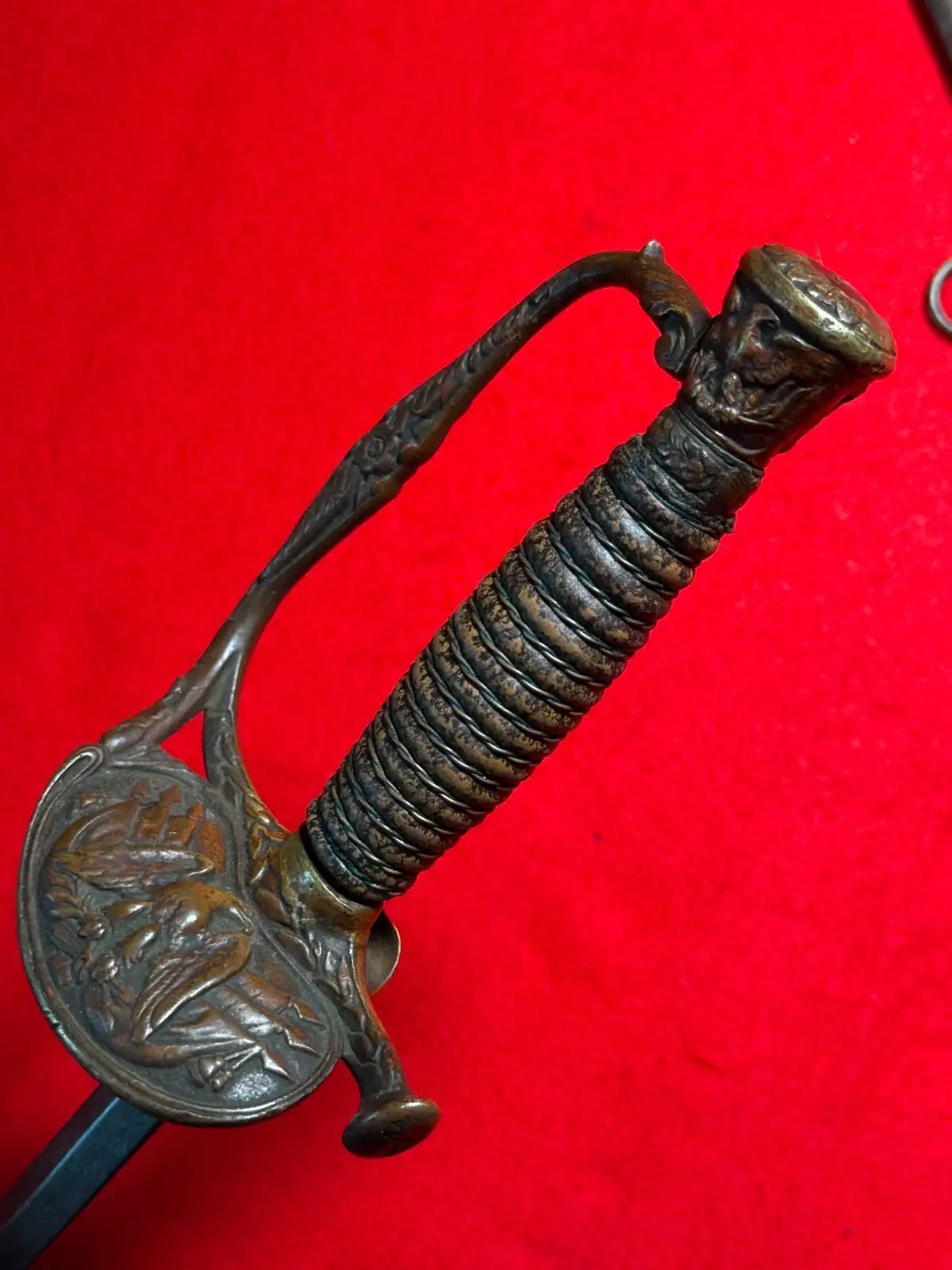 Antique Original Staff & Field Officer's Sword With Scabbard - 15