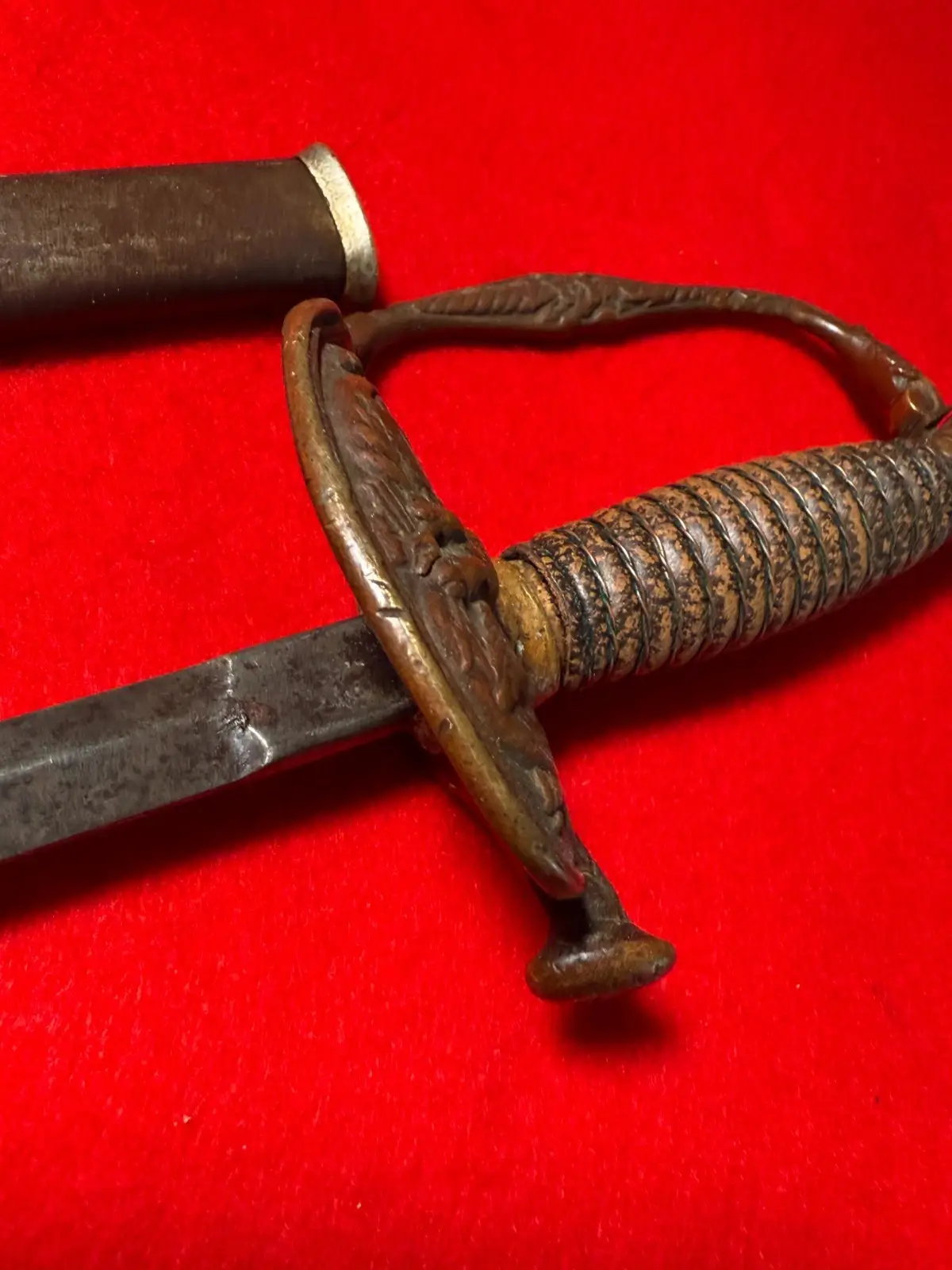 Antique Original Staff & Field Officer's Sword With Scabbard - 16