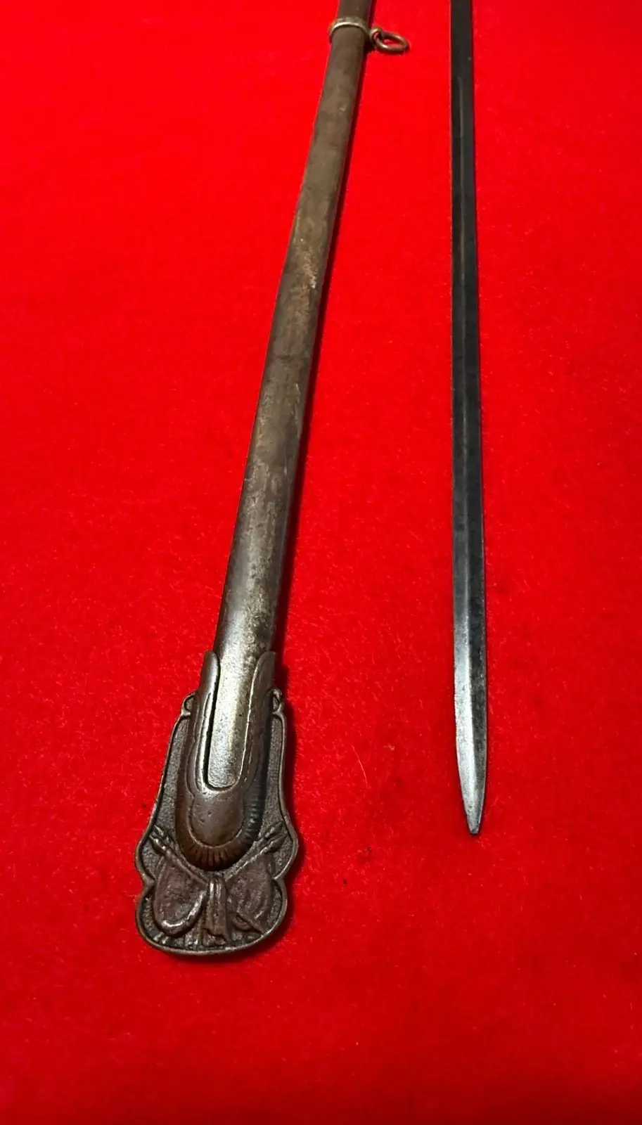 Antique Original Staff & Field Officer's Sword With Scabbard - 4