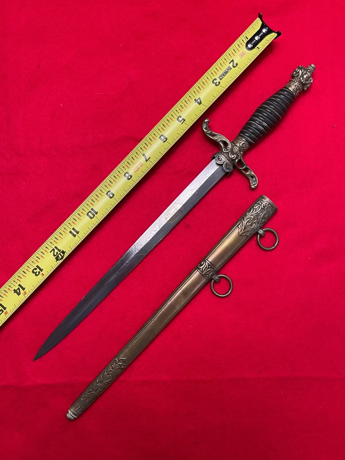 Hungarian WWII Medic Presentation Dagger alternate view