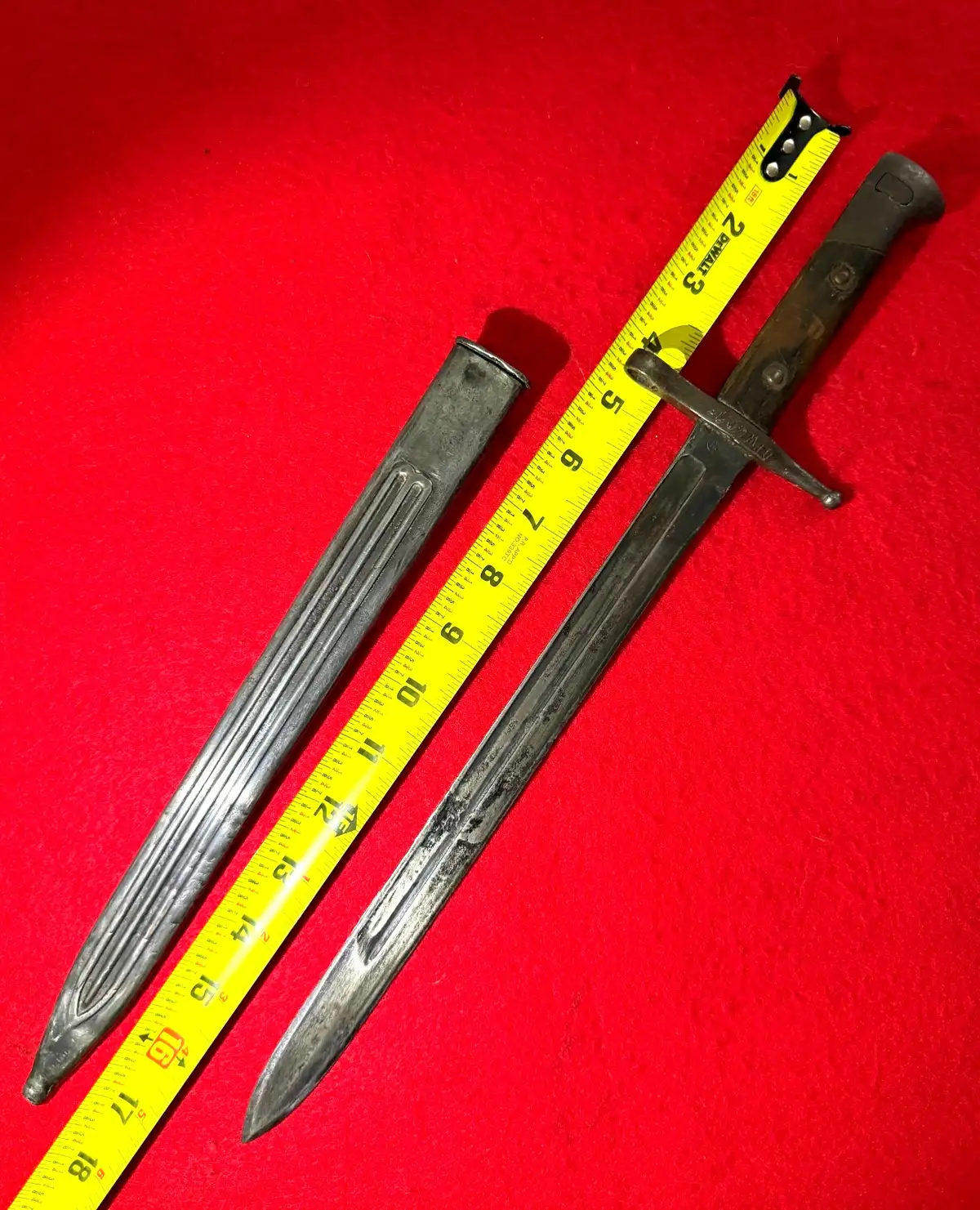 Italian WWI-WWII Carcano Bayonet by Terni alternate view