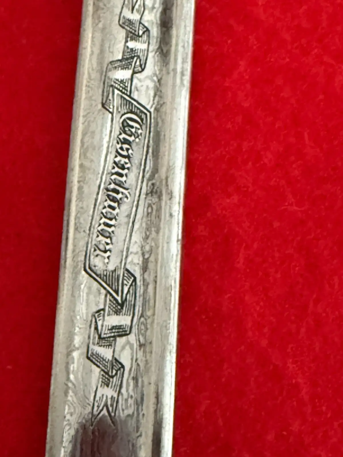 German WWI Damascus Navy Lion Head Sword - View 11