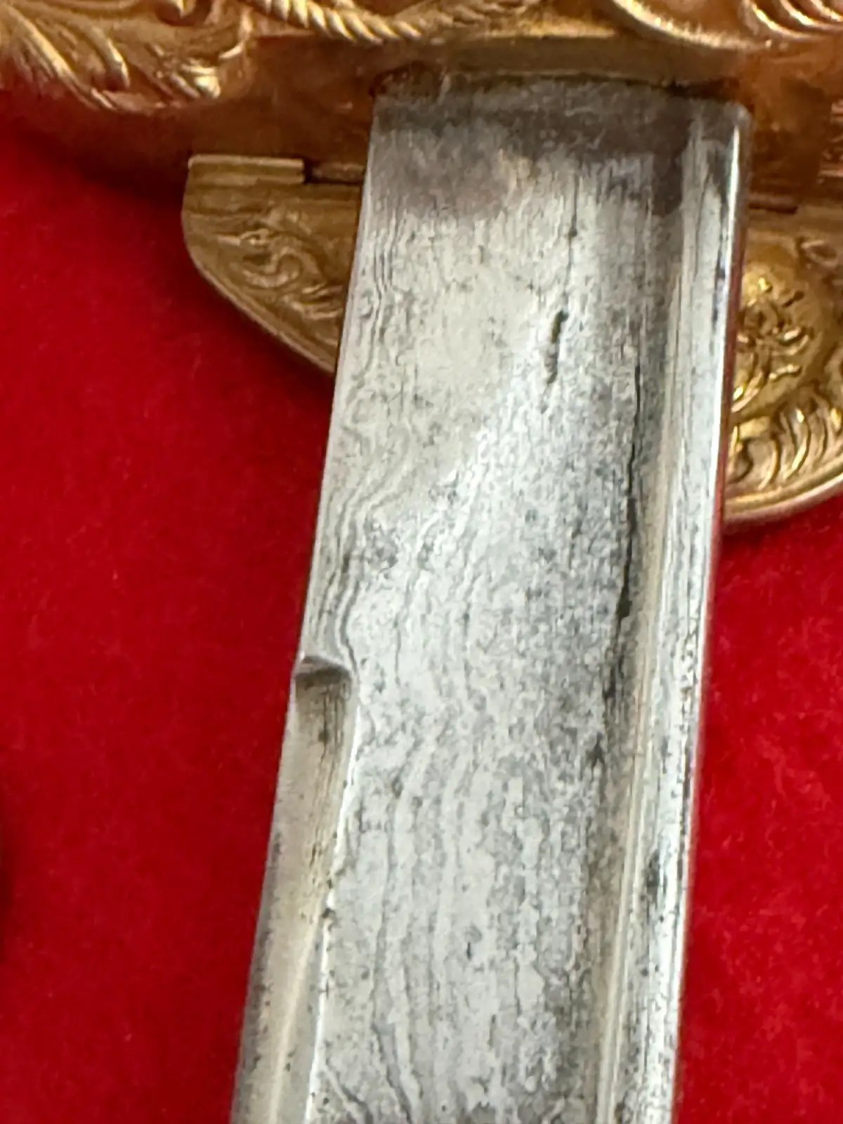 German WWI Damascus Navy Lion Head Sword - View 14
