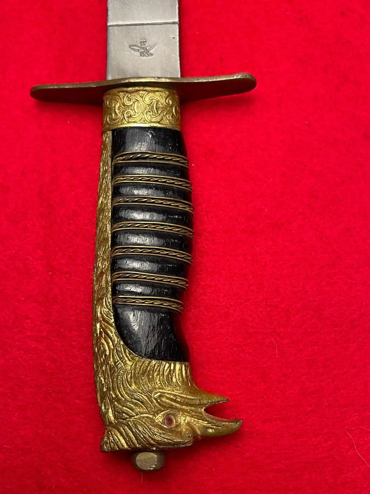 Italian WWII Fascist Eagle Head Dagger - View 7