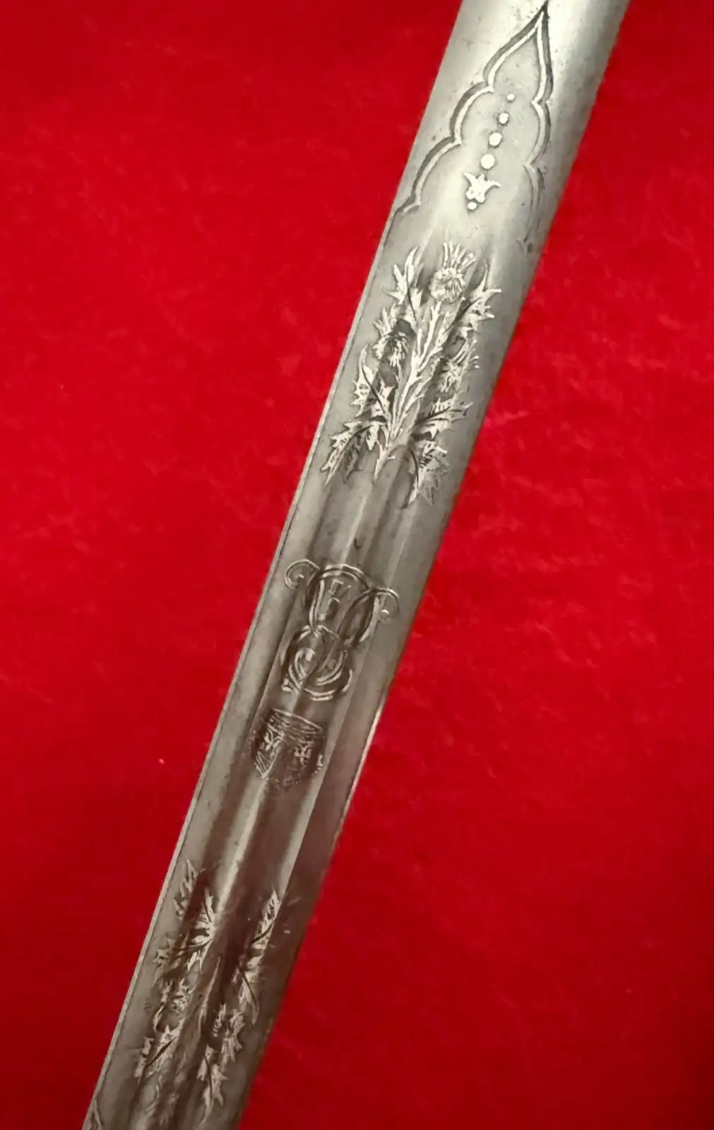 Scottish Edwardian Basket Hilt Officer Sword - View 6