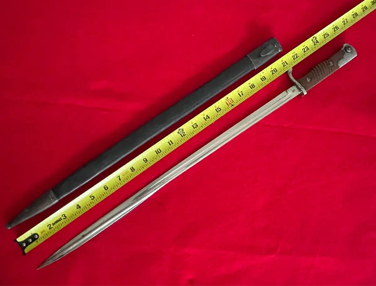 WW1 Imperial German S98 M1898 WKC Bayonet with Scabbard - 2