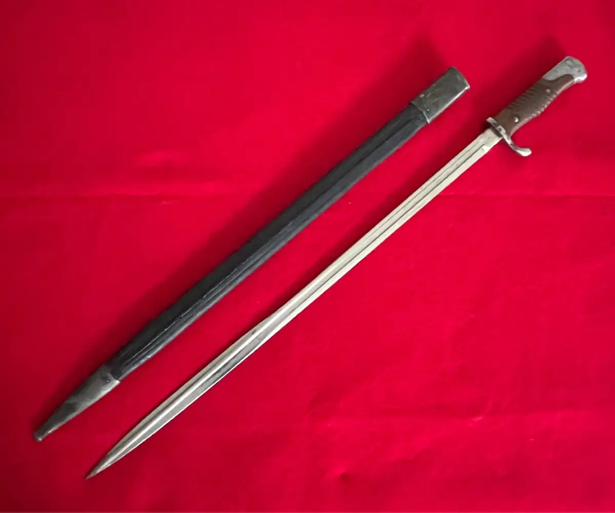 WW1 Imperial German S98 M1898 WKC Bayonet with Scabbard - 3